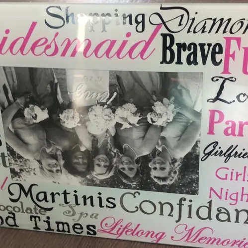 Bridesmaid picture Frame photo 1