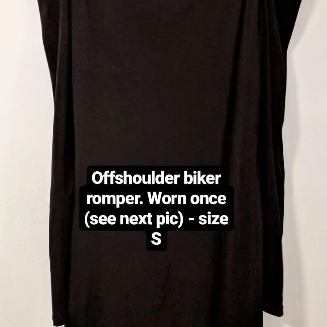 Biker Romper Offshoulder photo 1