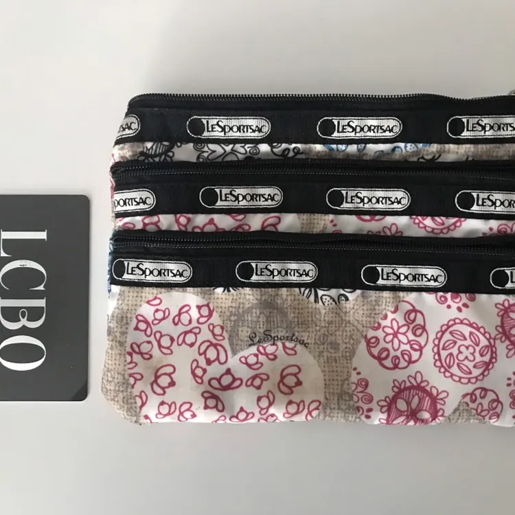 LeSportsac 3 Zip Compartment Pouch photo 1