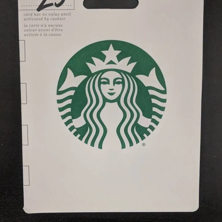 $25 Starbucks Gift card photo 1