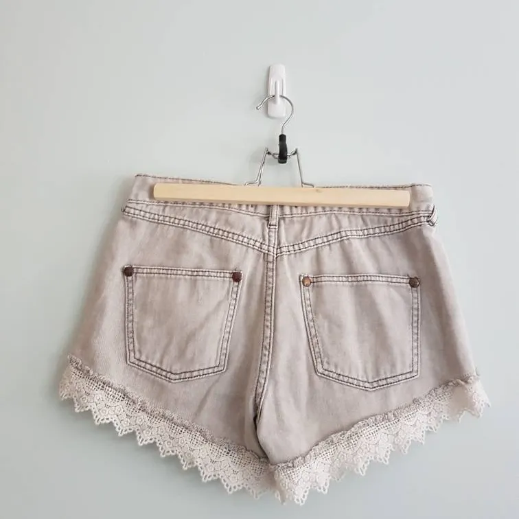 Free People Jean Shorts Size 26 photo 3