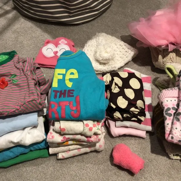 Baby Girl Clothes Bundle - 6-12 Months photo 1