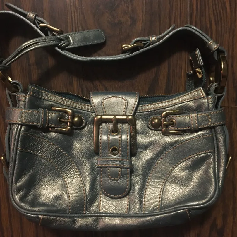 2000’s Era Leather Isabella Fiore Bag (Teal) photo 1
