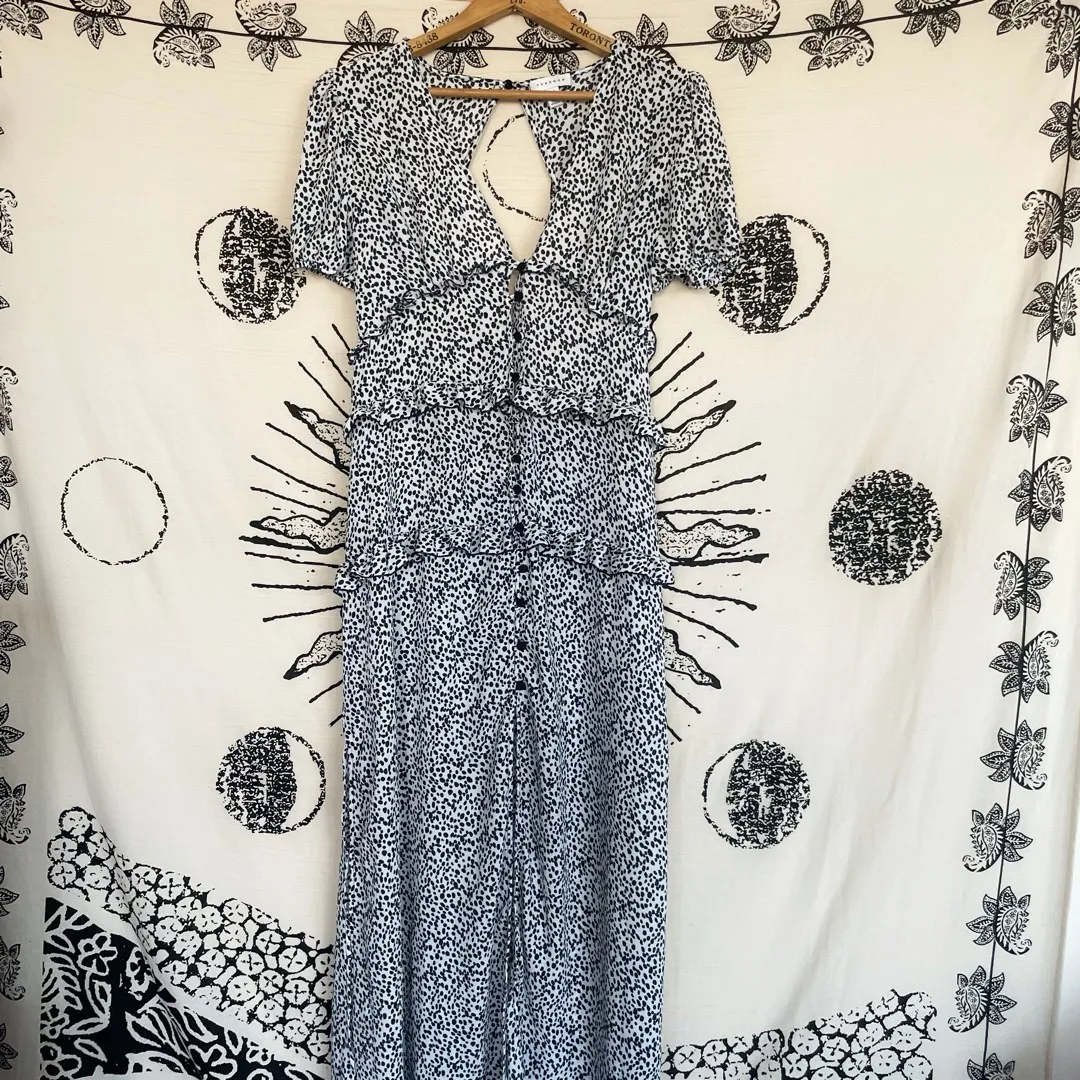 Topshop puff sleeves maxi dress size 10 photo 6