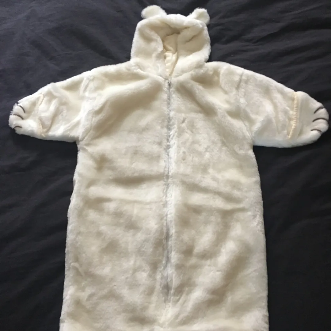 Never Worn 6-12 Month Bear Suit photo 1