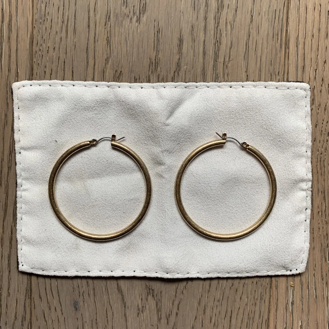 Gold Hoops - Anthropologie photo 1