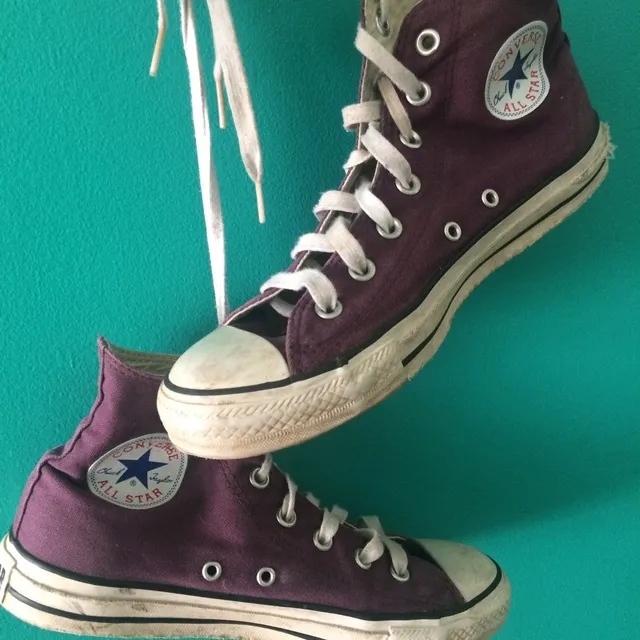 Purple Converse photo 1