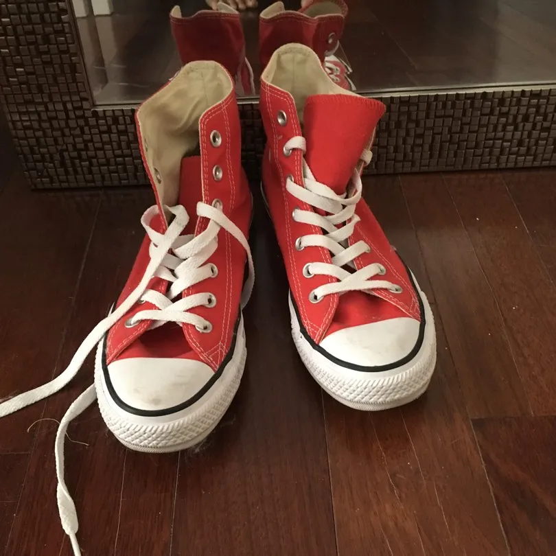 Red High Top Converse photo 4