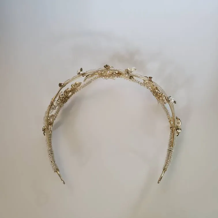 Bridal Headband Hair Accessory Crown Tiara photo 3
