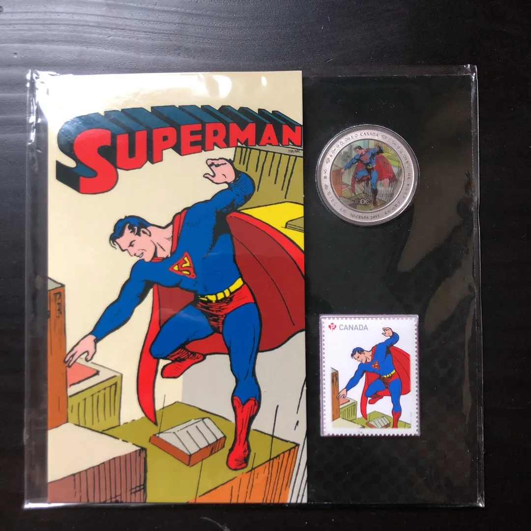 75th Anniversary Supermen Collectable Coin And Stamp photo 1