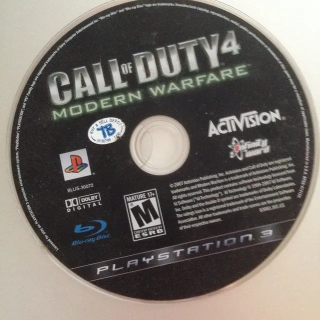 Call Of Duty 4 Modern Warfare PS3 PlayStation 3 photo 1