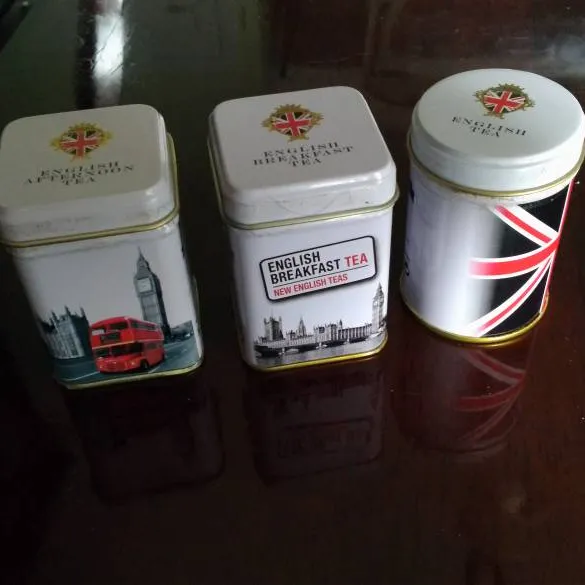 Small English Tea Tins photo 1