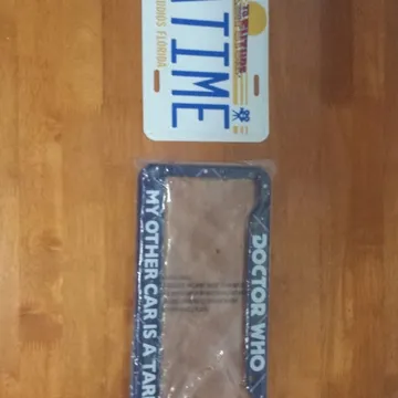 Back To The Future & Dr Who Licence Plate Holders photo 1