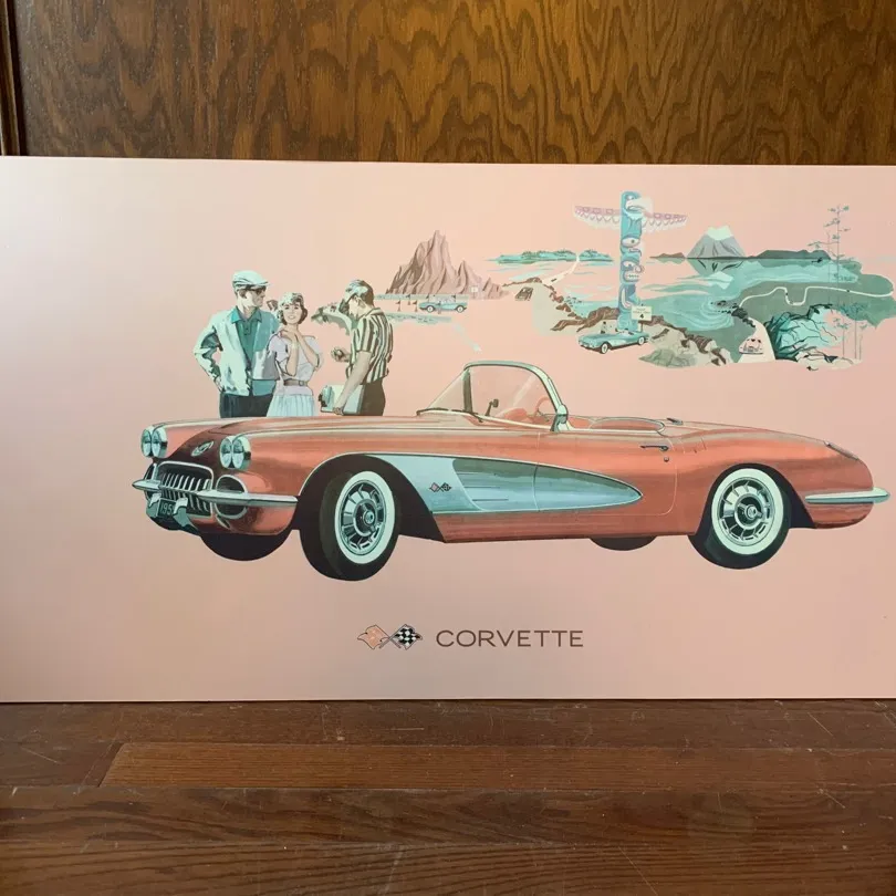 Vintage Car Poster (on Foam Core Board) photo 1