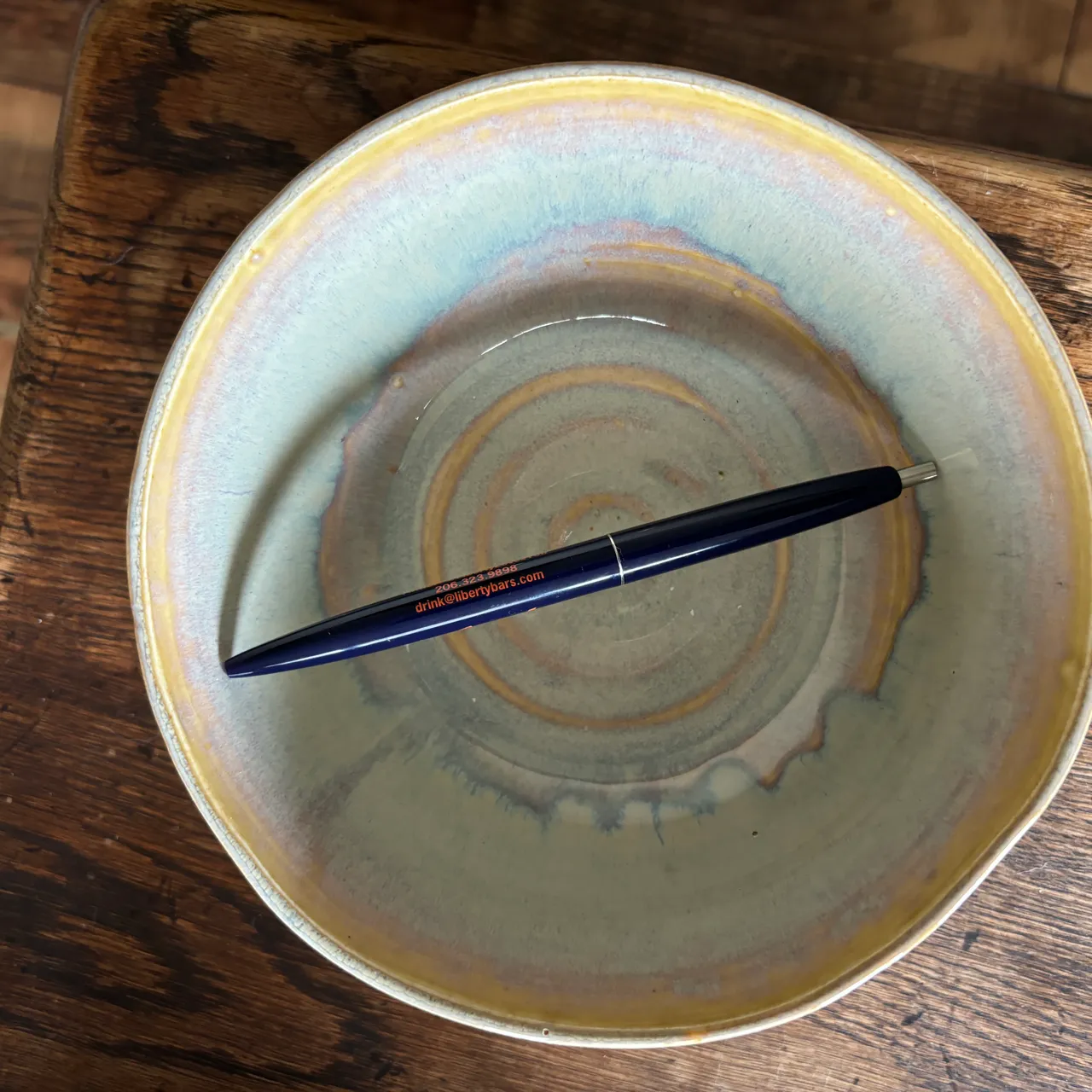 Handmade pottery medium-sized bowl photo 5