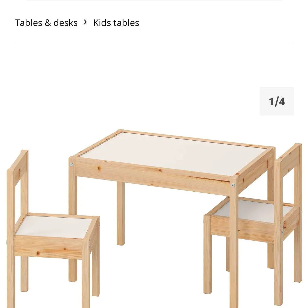 Iso Ikea Kids Table And Chairs photo 1