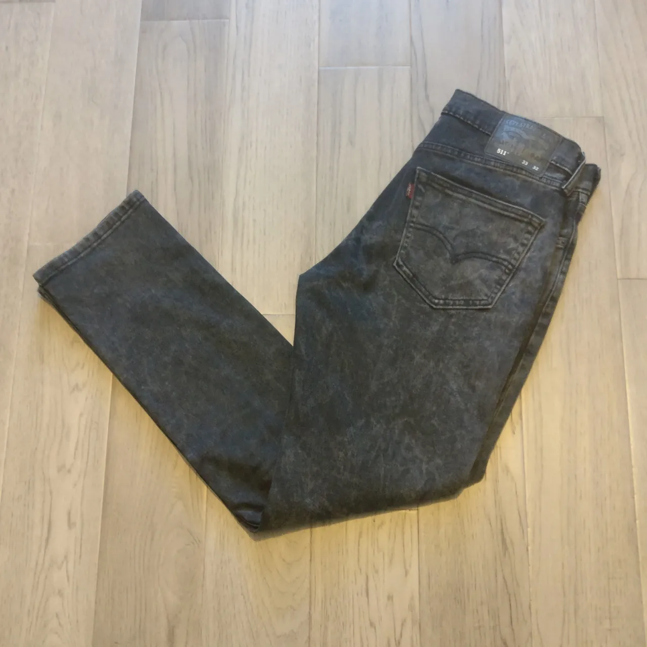 Mens 511 Levi Strauss black denim jeans photo 1