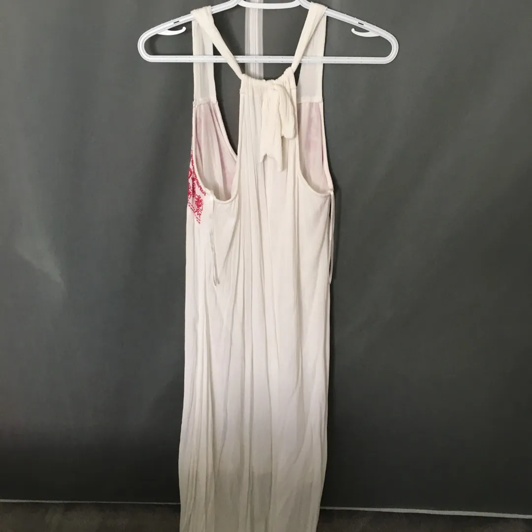 White and Red Maxi Dress photo 4