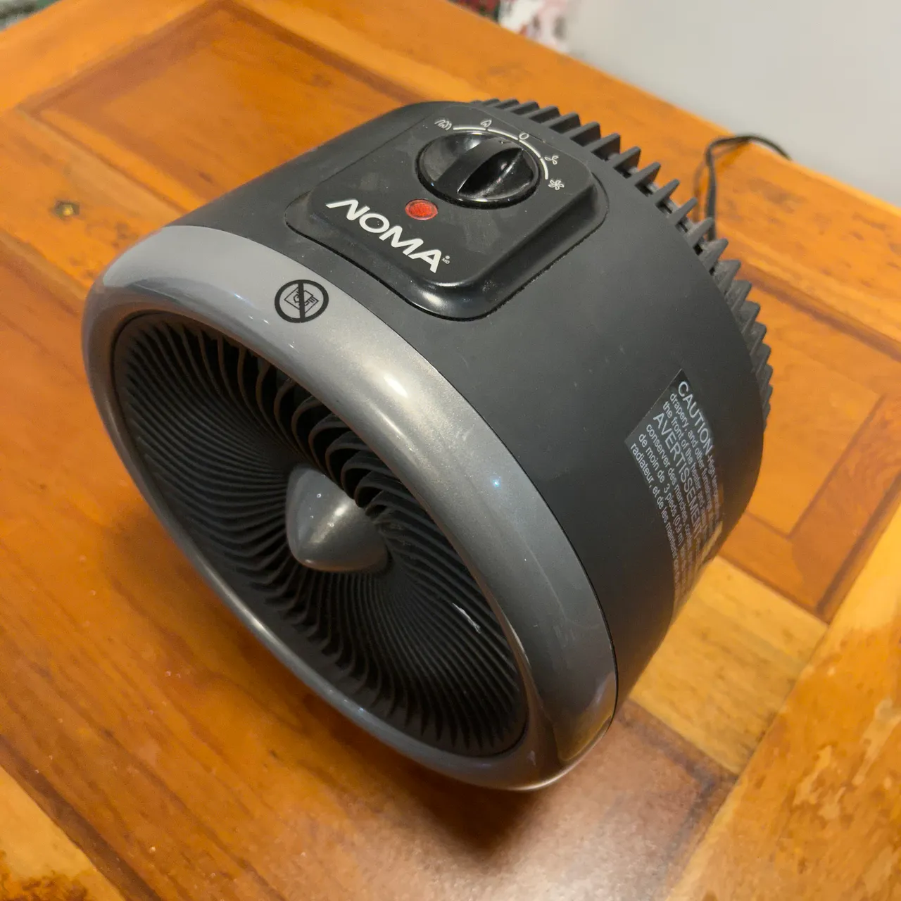 NOMA Turbo Mechanical Utility Space Fan Heater, 1500W, Black photo 3