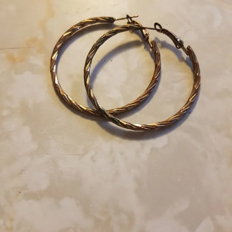 Free 🌍 Brass Hoop Earrings photo 1