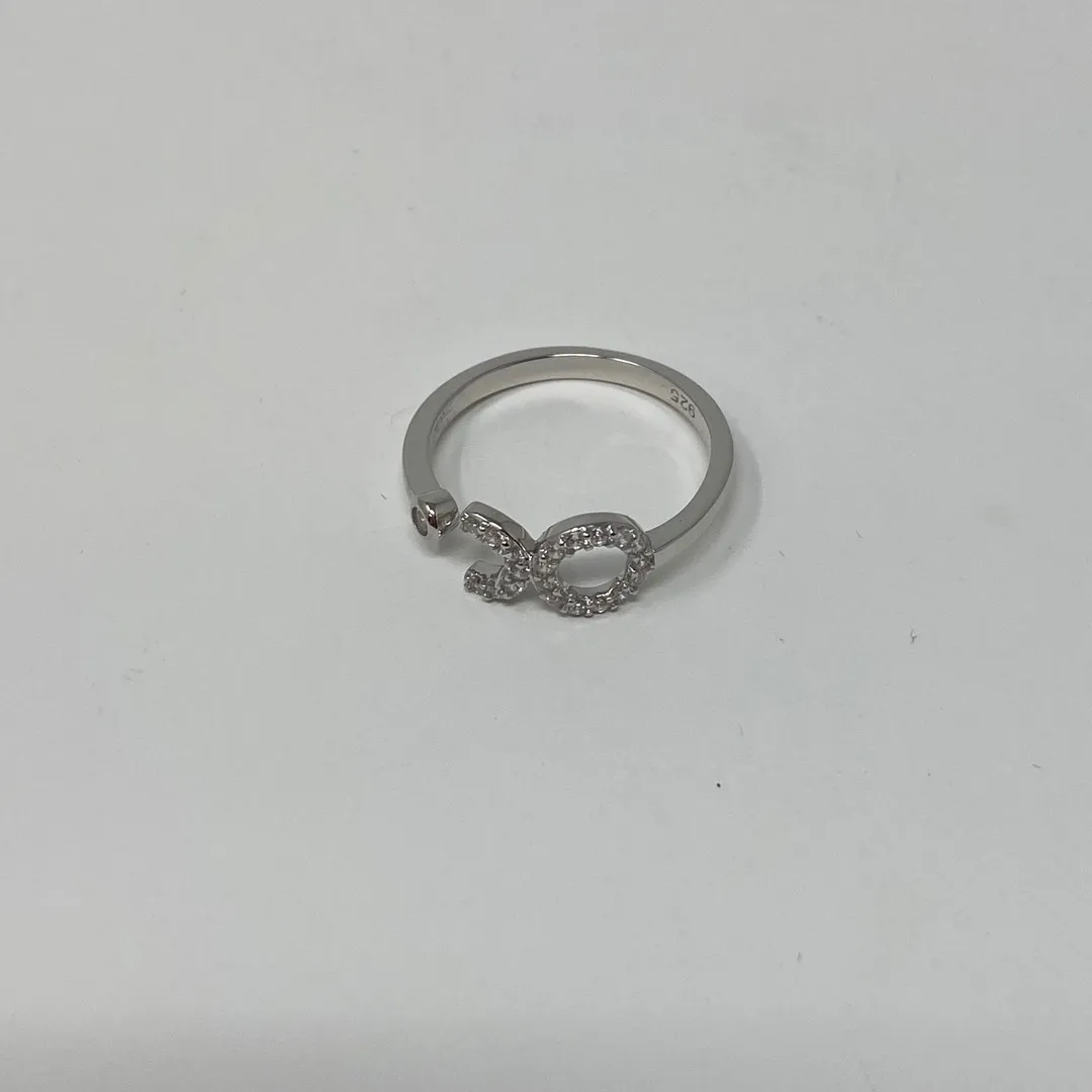 925 Sterling Silver Matching Taurus Ring & Earring Set Swarovski photo 6