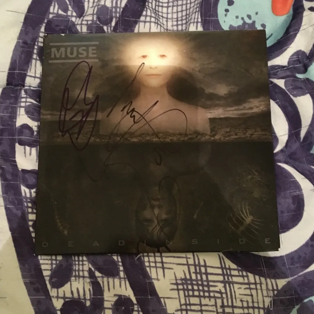 signed muse “dead inside” cd single photo 1