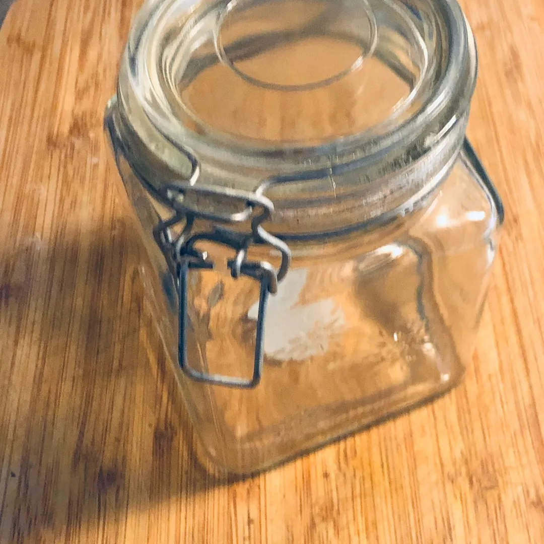 Large Glass Storage Jar photo 3