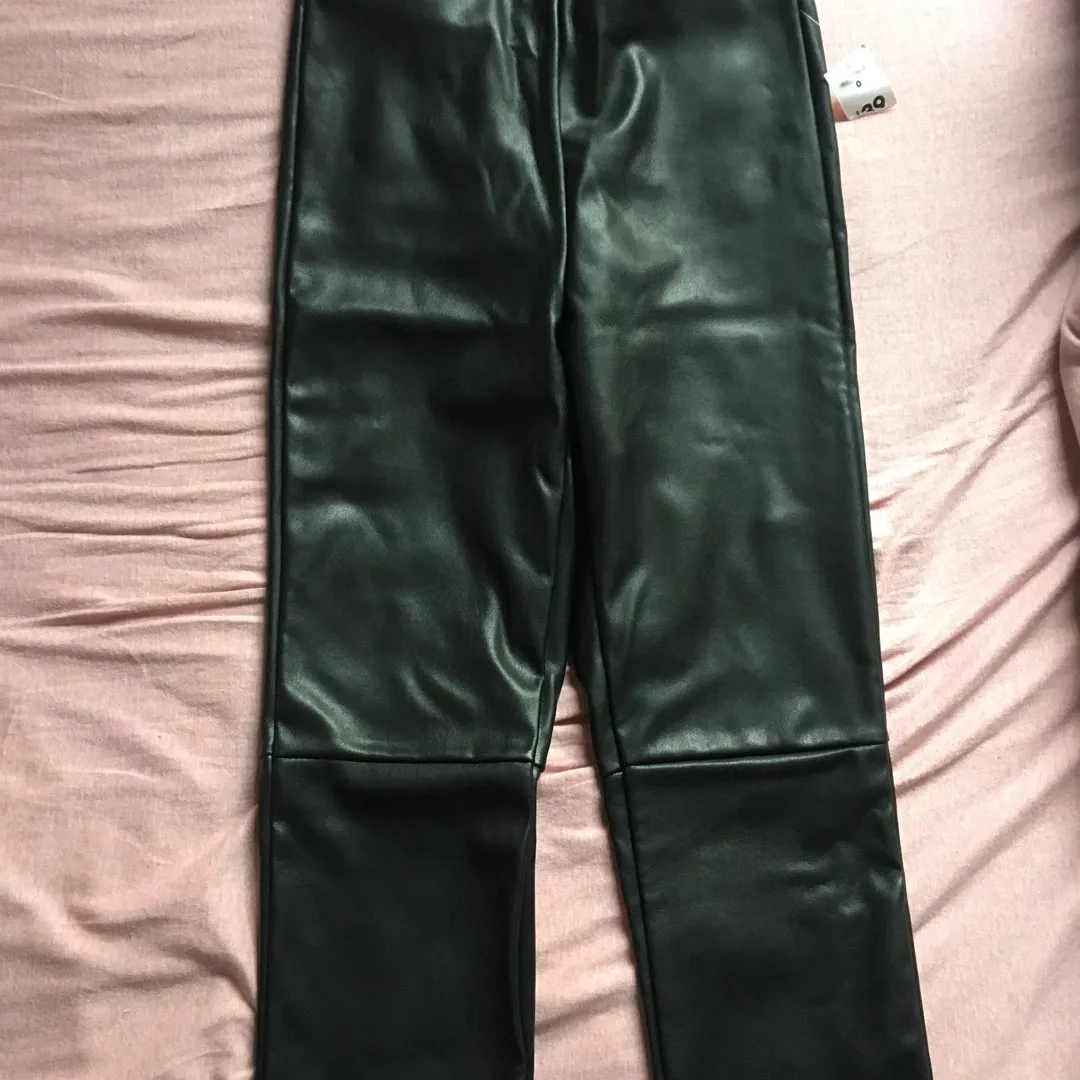 Vegan Leather Black Pants photo 1