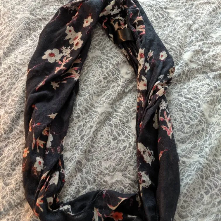 H&M Floral Infinity Scarf photo 1