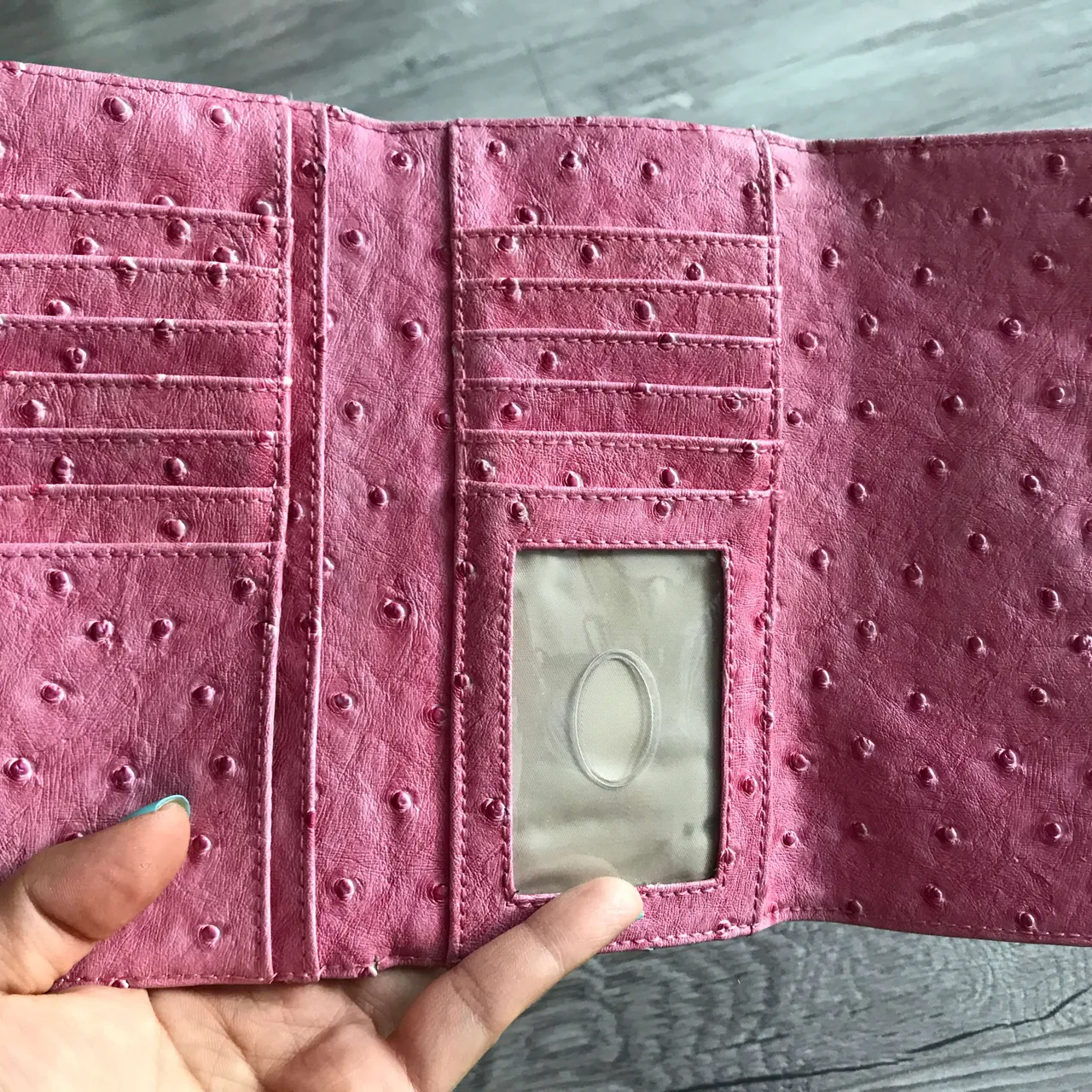 GUESS Wallet, Pink, Ostrich Leather photo 3