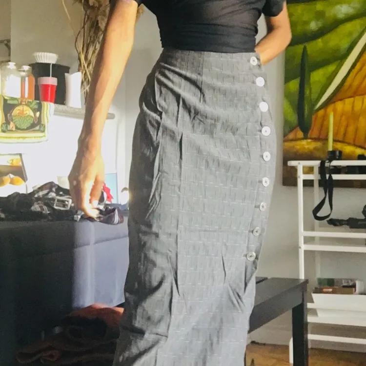 High Waisted Fitted Long Skirt photo 1