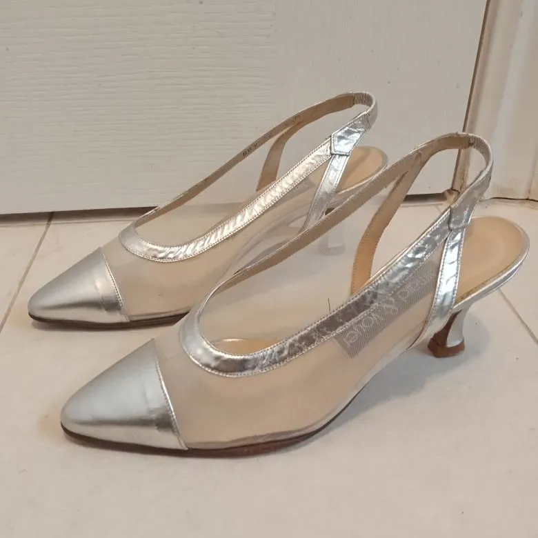 Vintage Silver Heels (Size 5.5) photo 1
