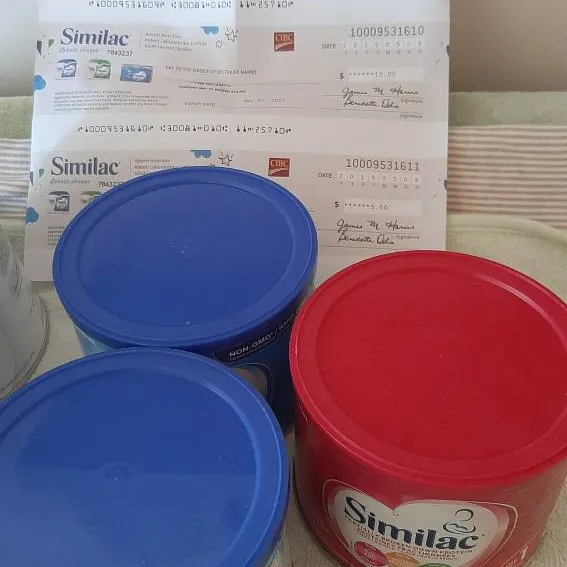 Similac Formula And Cheques photo 1