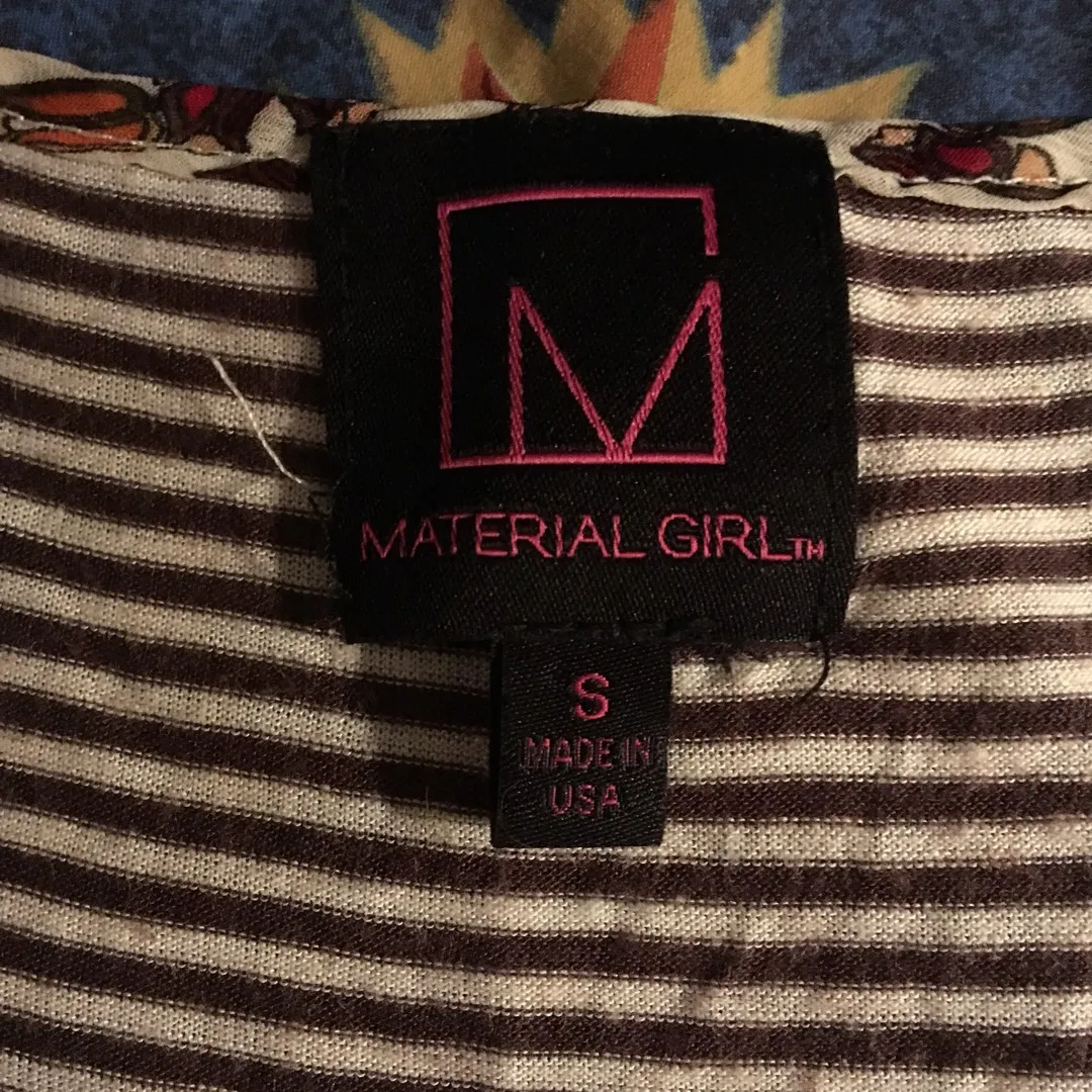 Material Girl Sheer Summer Coverup Top photo 4
