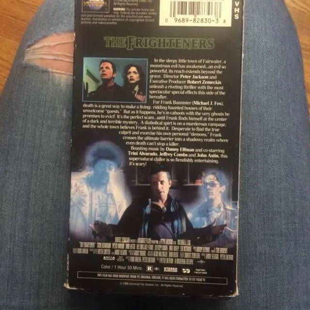 VHS Copy Of 'The Frighteners' With Holographic Cover photo 3