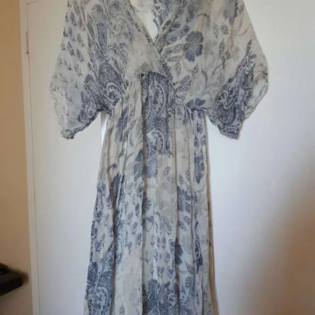 Silk Dress With A Cotton Shell - Size XL photo 1