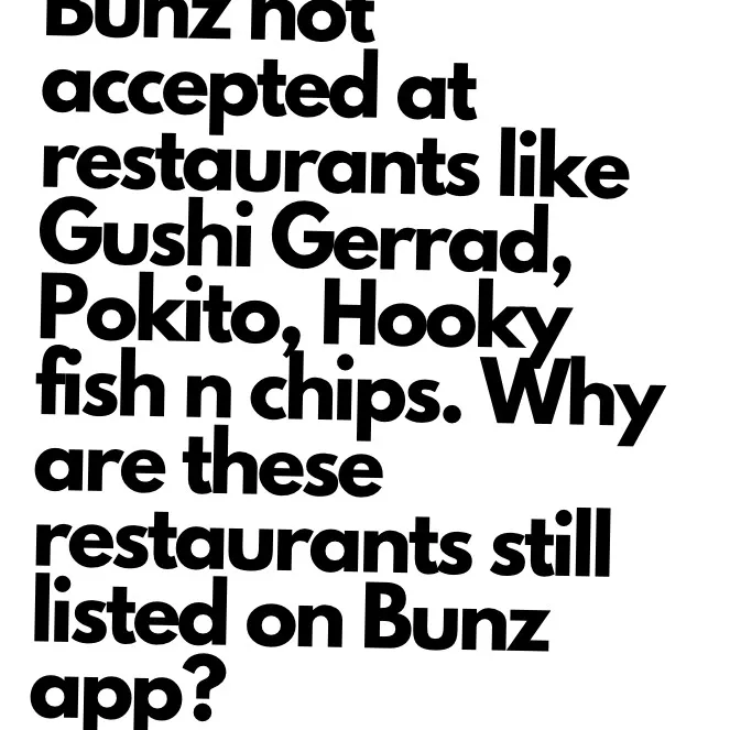 Bunz restaurant not accepting Bunz photo 1