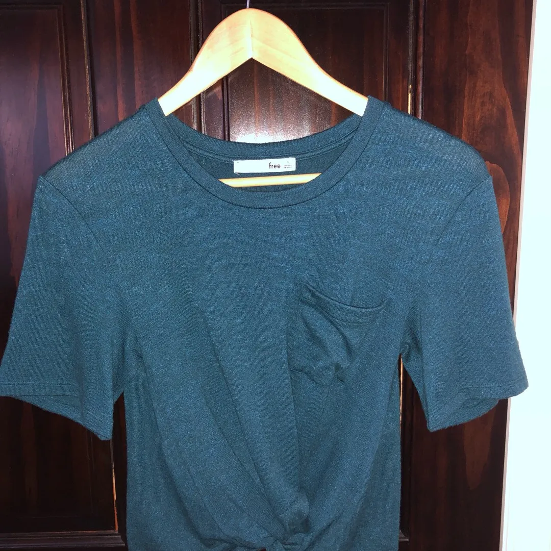 Wilfred Free Front-Knot T-Shirt - Turquoise photo 1