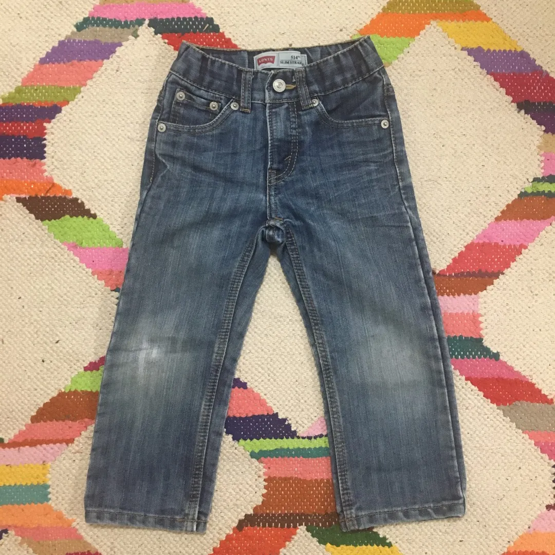 Levi’s 514 “slim straight” Toddler Jeans, Size 3 photo 1