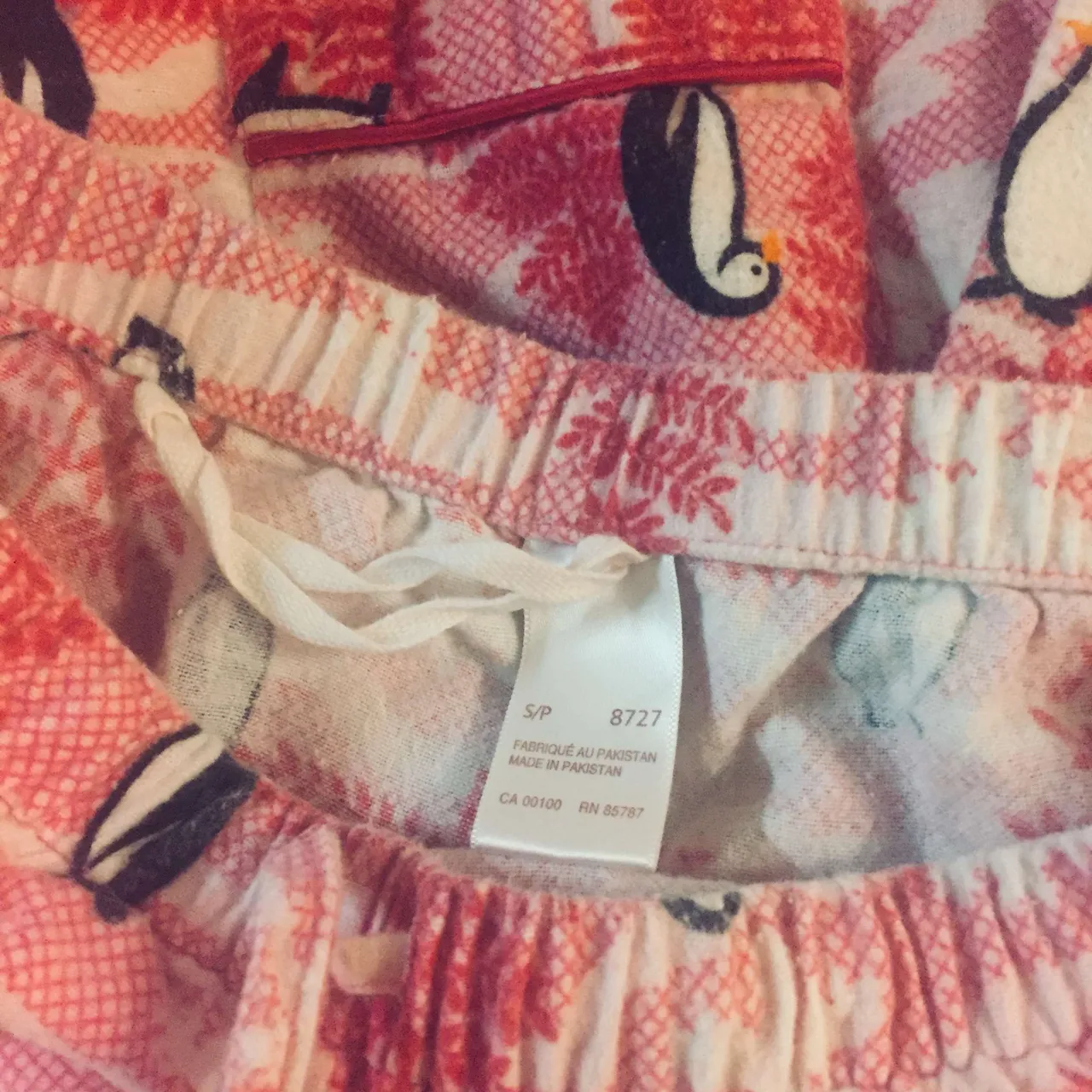 Small Pink Penguin Flannel PJ's! photo 4