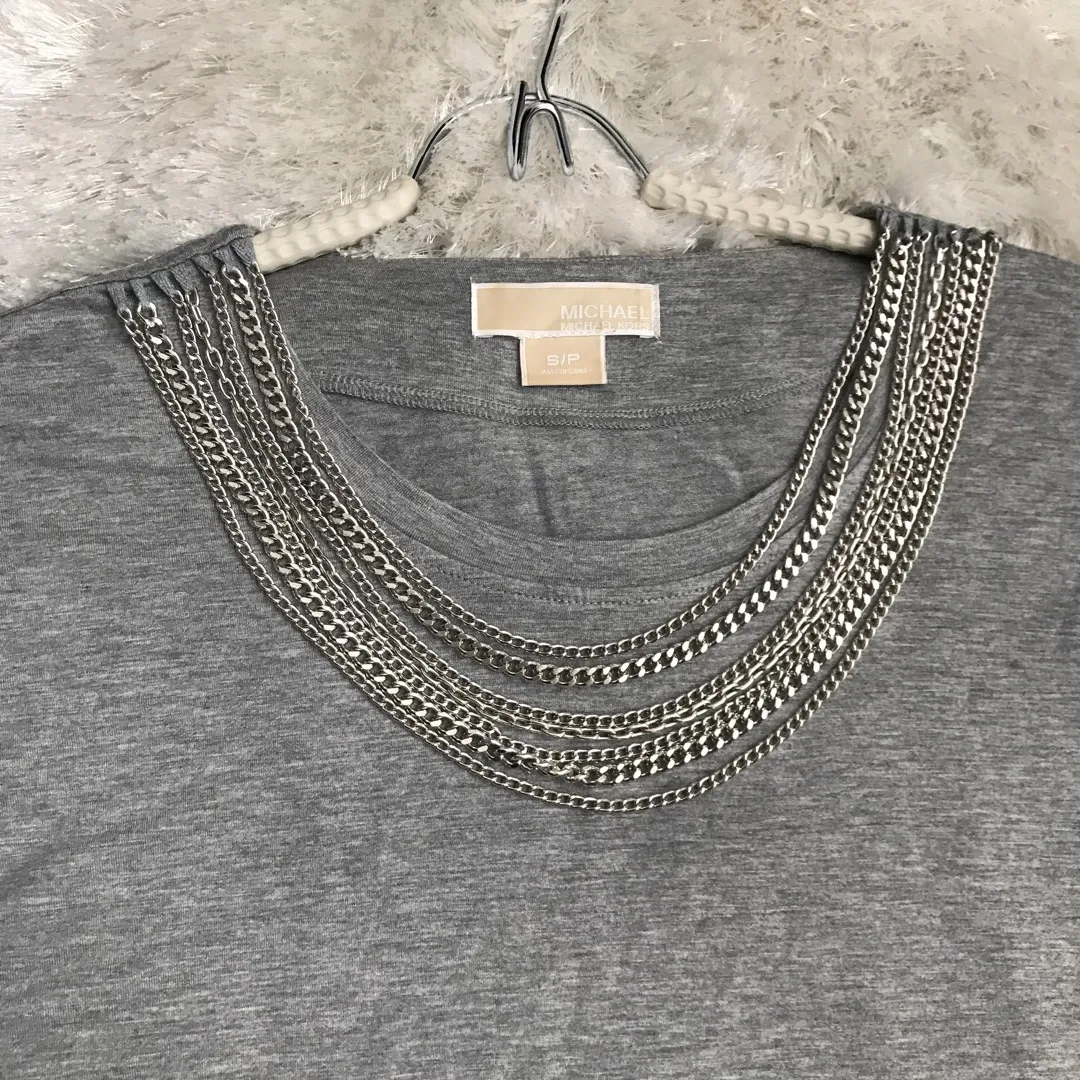 Michael Kors Chain Detail T-Shirt photo 3