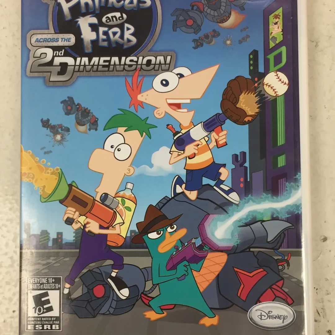 Nintendo Wii Disney Phineas & Ferb Across The 2nd Dimension photo 1
