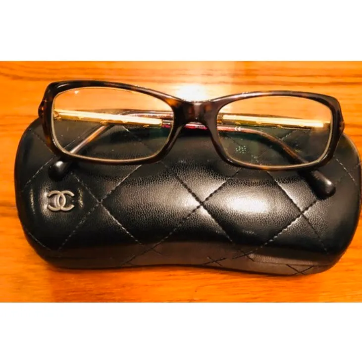 authentic Chanel eyeglasses with case photo 3