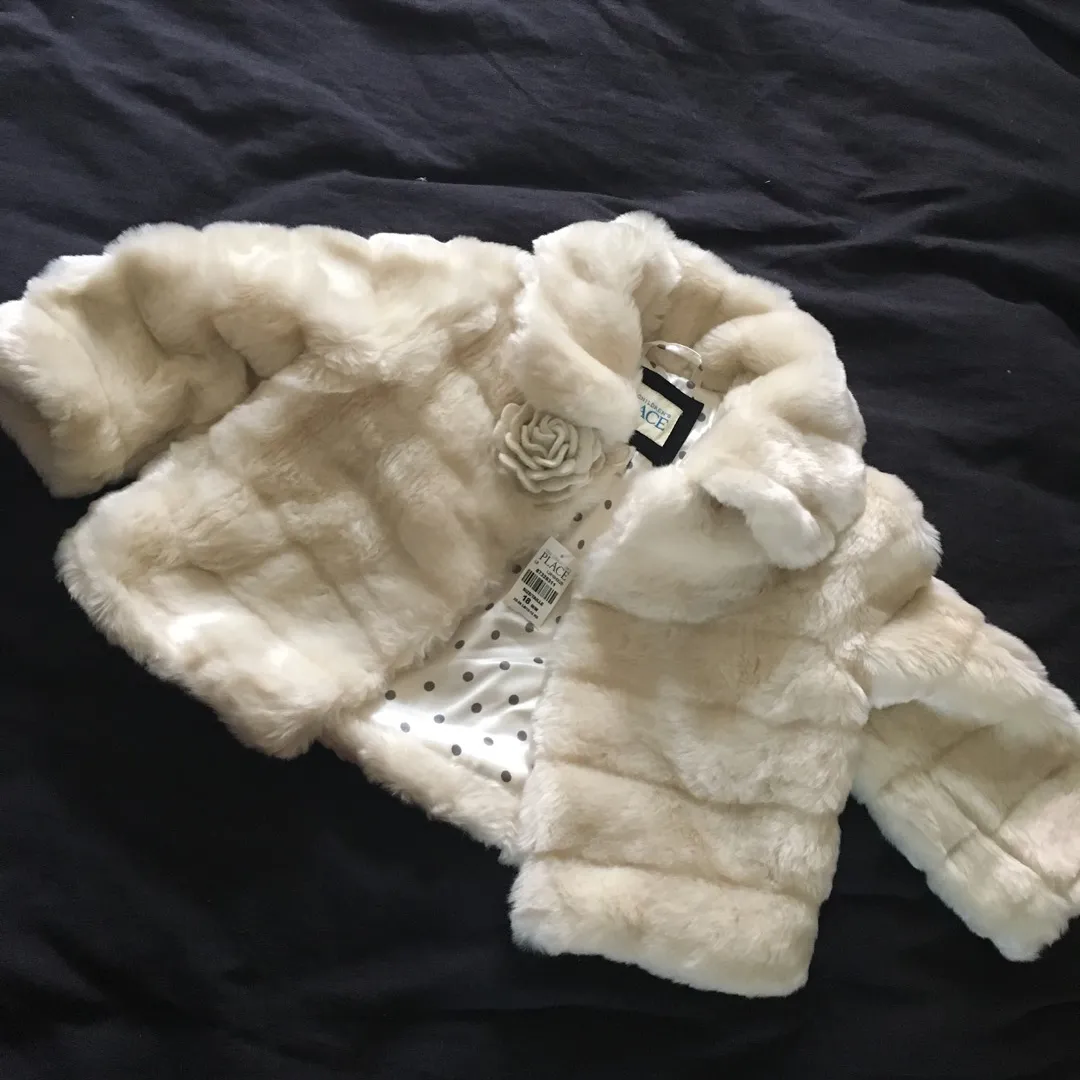 4 Baby/Toddler Faux Fur Coat photo 3
