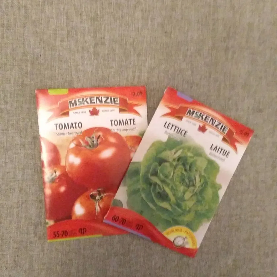 Tomato and Lettuce Seeds photo 1
