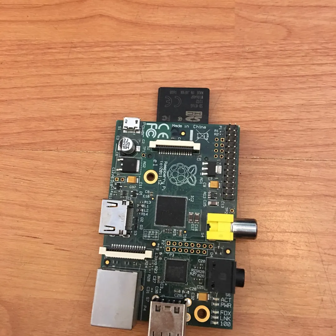 Old Raspberry Pi With SD card photo 1
