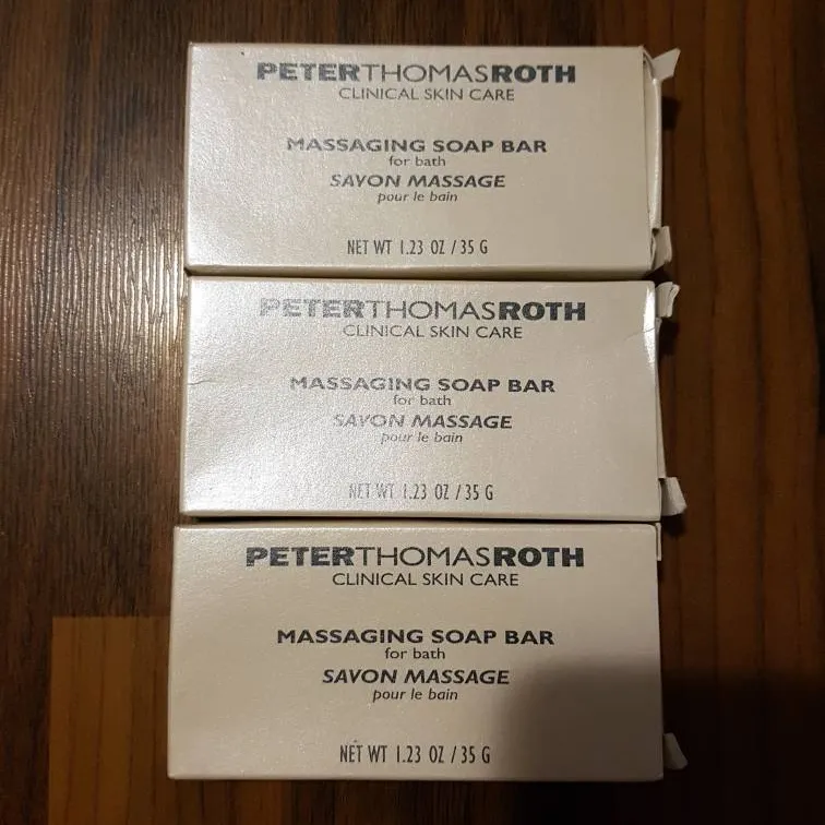 3 35 G Bars Peter Thomas Roth Massaging Bath Soap photo 1