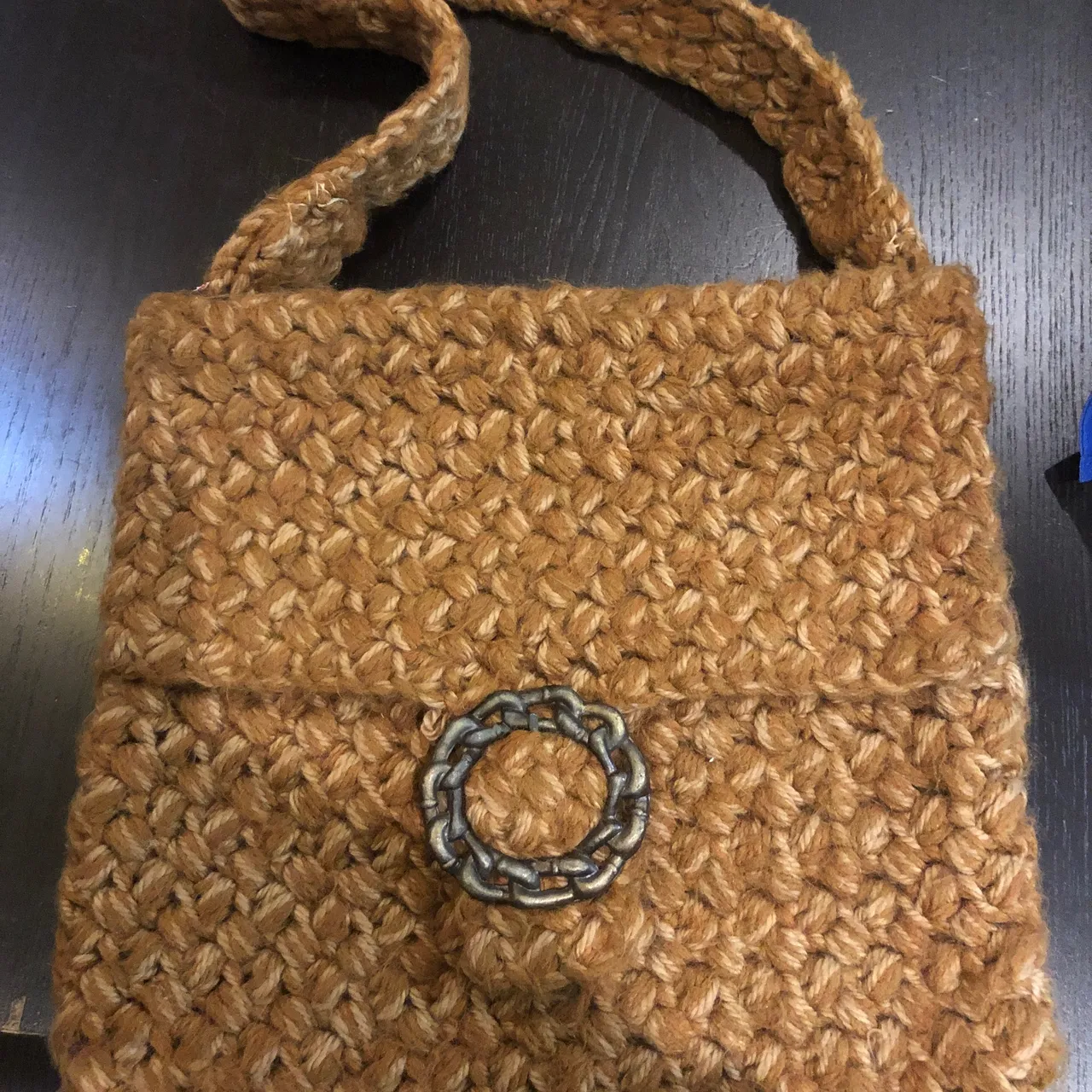 Chunky knitted bag photo 1