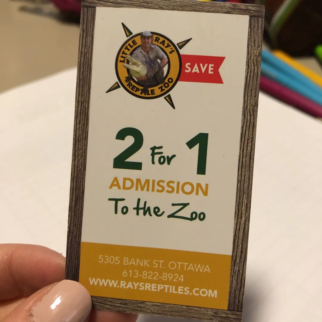 Little Ray’s Reptiles Zoo Discount Cards photo 1