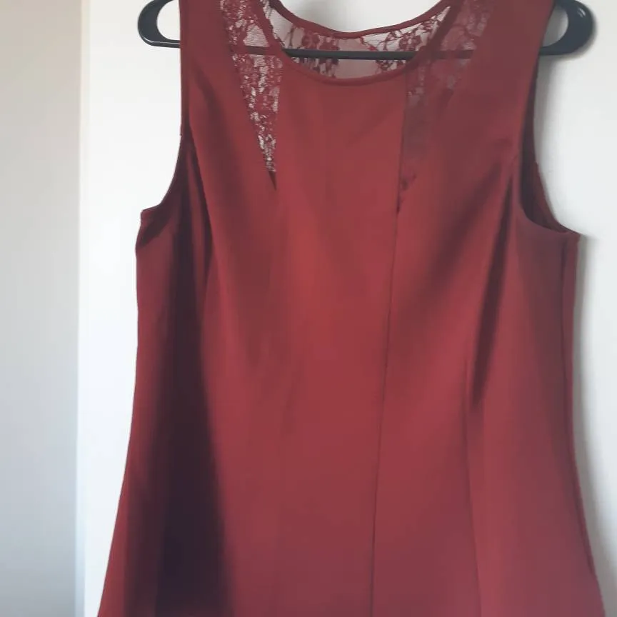 Red Top With Lace XL photo 1